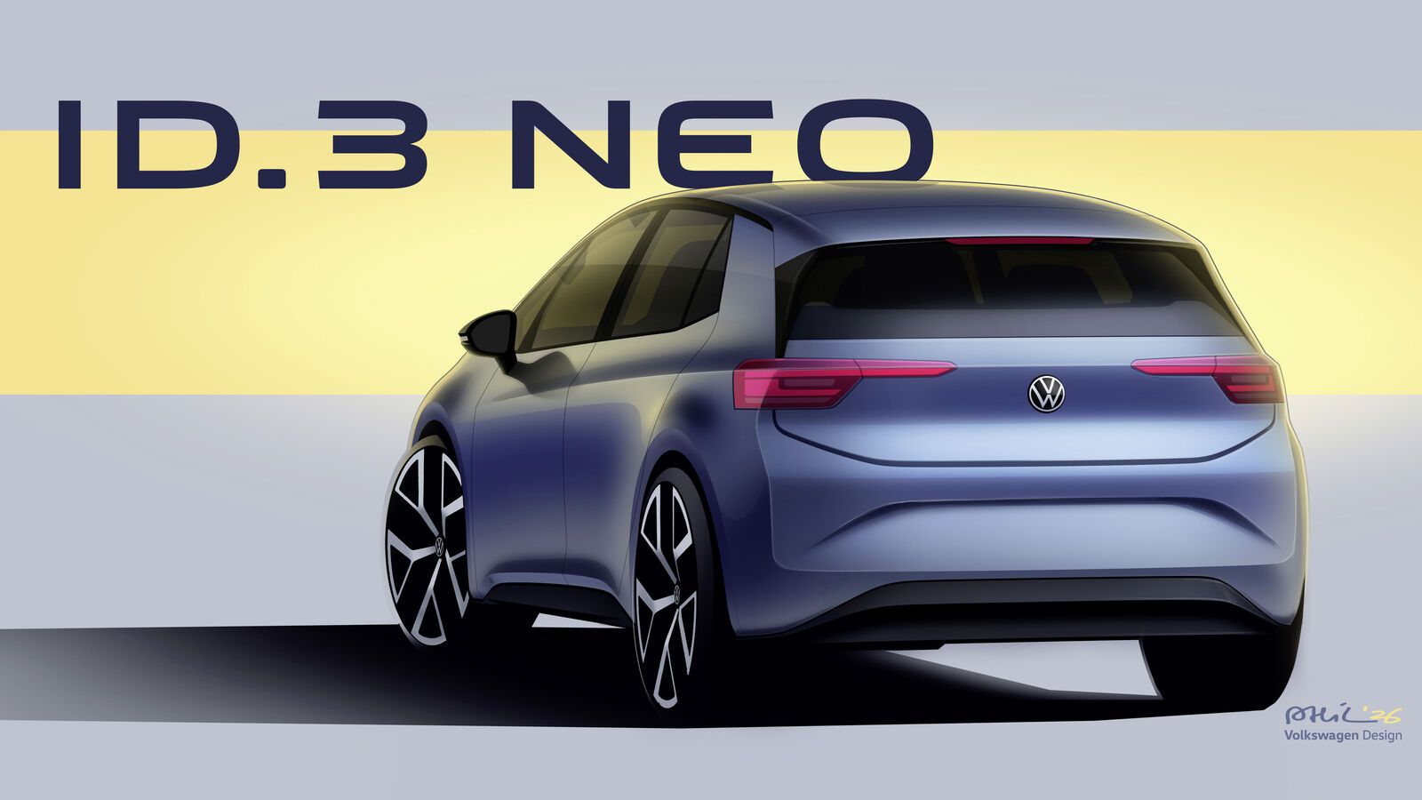 Η Volkswagen έγινε ακόμα πιο αποκαλυπτική, καθώς μοιράστηκε με το κοινό τα σκίτσα του ID.3 Neo.
